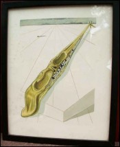 Dante's Inferno Times Meditation Lithograph Print Salvatore Dali