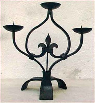 Wrought Iron Candle Holder