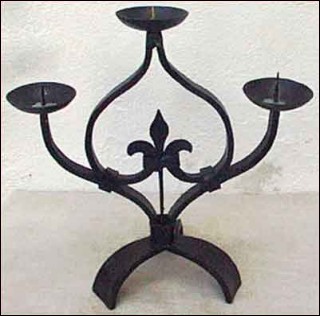 Wrought Iron Candle Holder