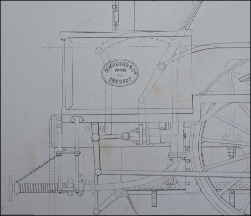 El Escorial Steam Engine Locomotive n°106 Schneider Spain Railways