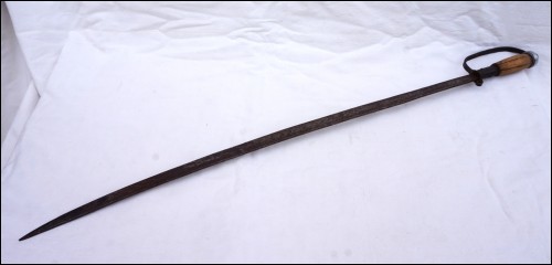 KHYBER Sword Wrought Iron Blade Afghan Art Early 20th C