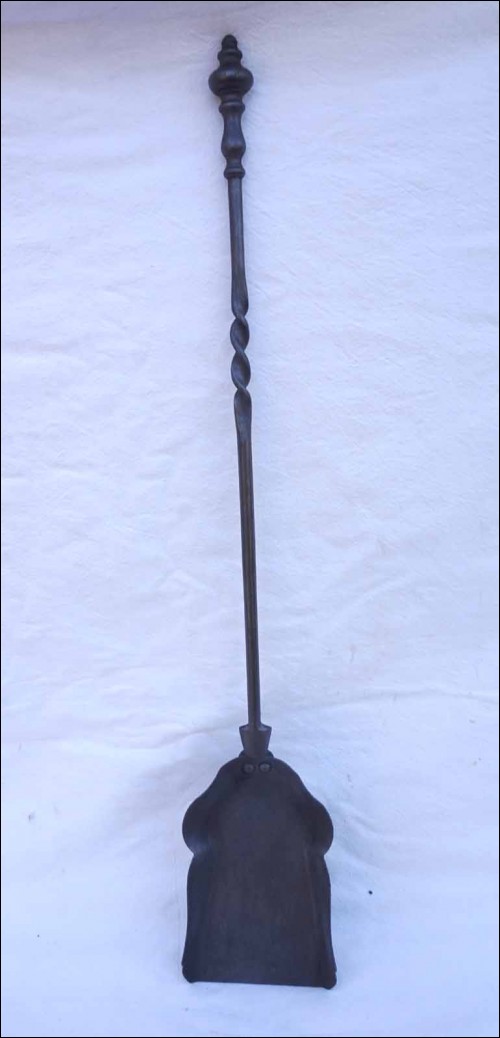 Fireplace Tool  Wrought Iron Ash Shovel 1900