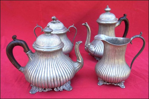 SHEFFIELD Shaw & Fisher Tea Coffee Set Creamer Sugar Pot 4 pcs