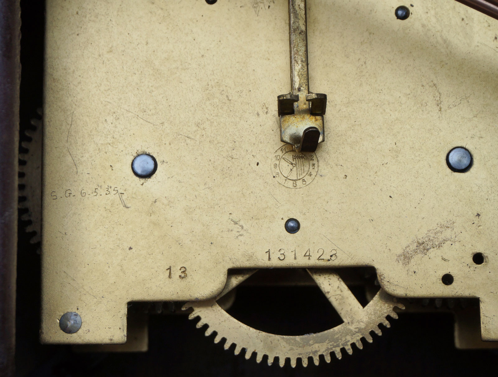 Art Deco Chime Shelf Mantle Clock URGOS 8 Days Movement Germany 1935 eBay