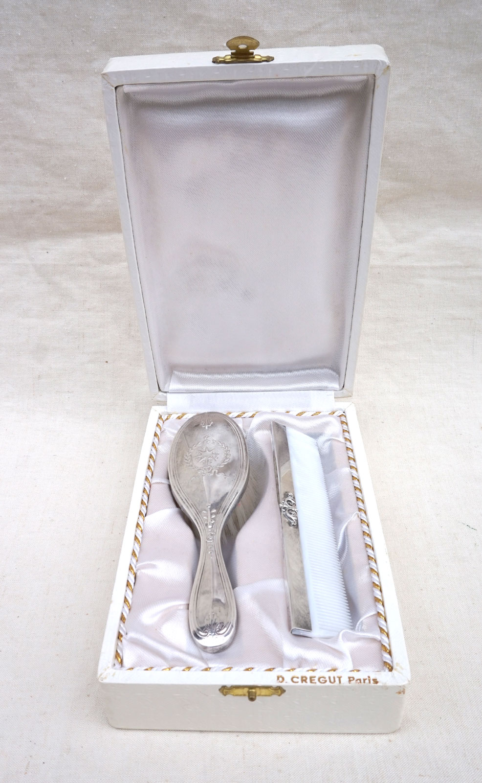 christening brush and comb set