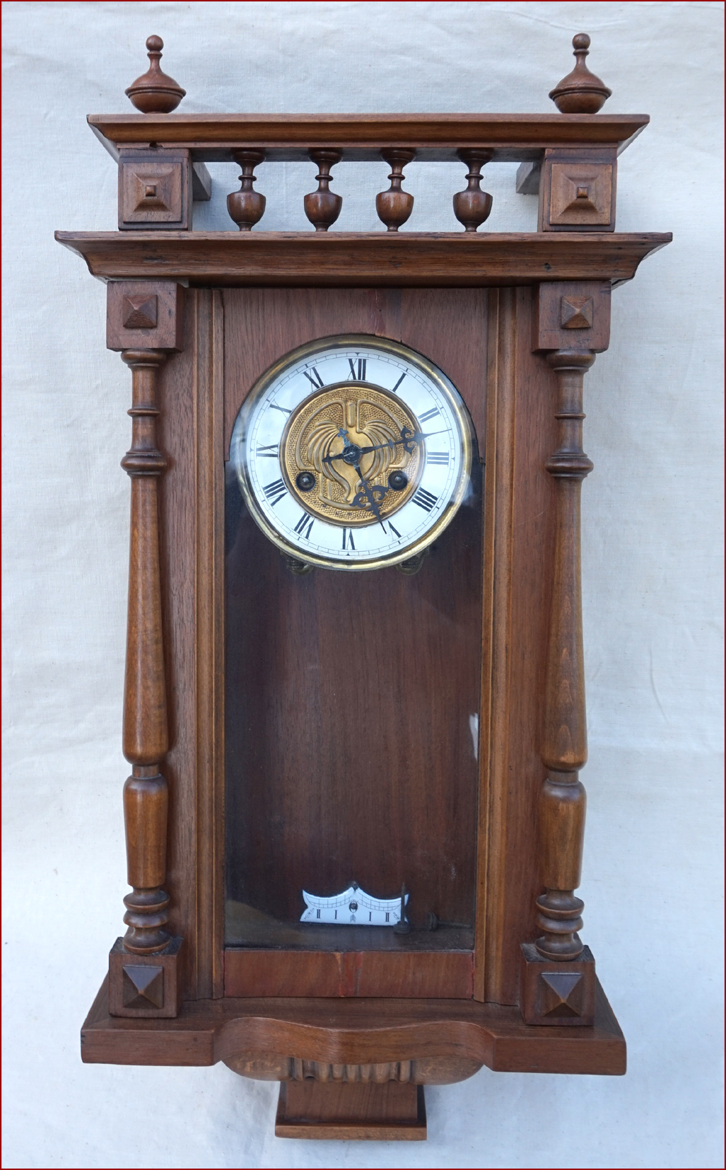 Art Nouveau Vienna Regulator Junghans Jugenstill 8 Days Movement Wall Clock 1900 Ebay